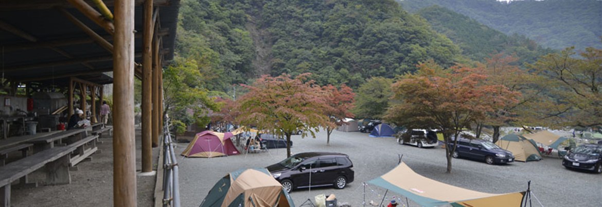 ②道志渓谷キャンプ場